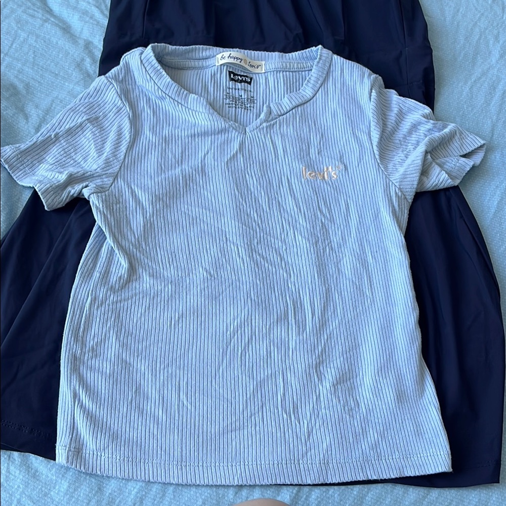 Levi's Kids Light Blue Striped Tee